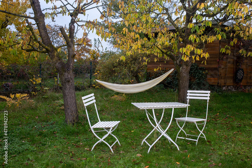 Garden in autumn