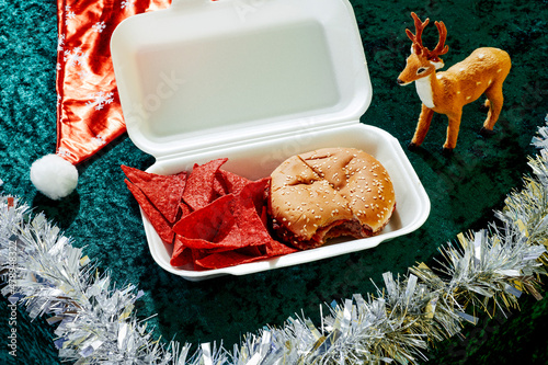 christmas burger photo