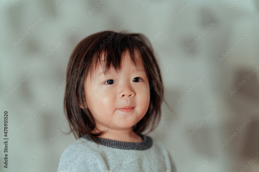 cute little child portrait on bed cute little child portrait on bed