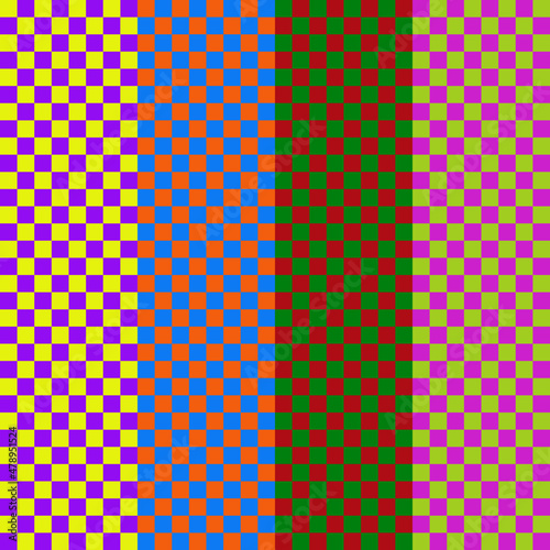  Vector Seamless Pattern   checkered seamless pattern of the complementary color  repeat chessboard seamless texture