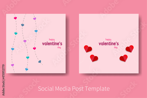 Happy Valentine Day Social Media Template