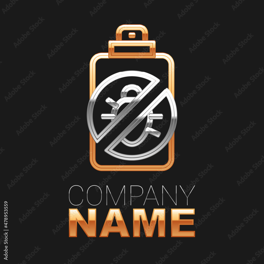 Line Spray against insects icon isolated on black background. Colorful outline concept. Vector Line Spray against insects icon isolated on black background. Colorful outline concept. Vector