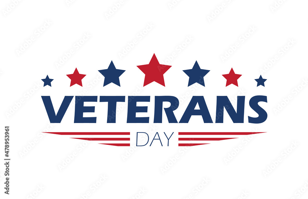 design vector template Veterans day. Honoring all who served. November 11.