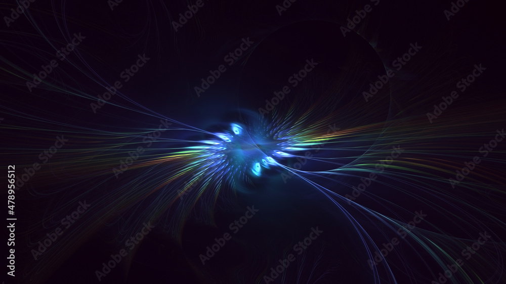 3D rendering abstract colorful fractal light background 3D rendering abstract colorful fractal light background
