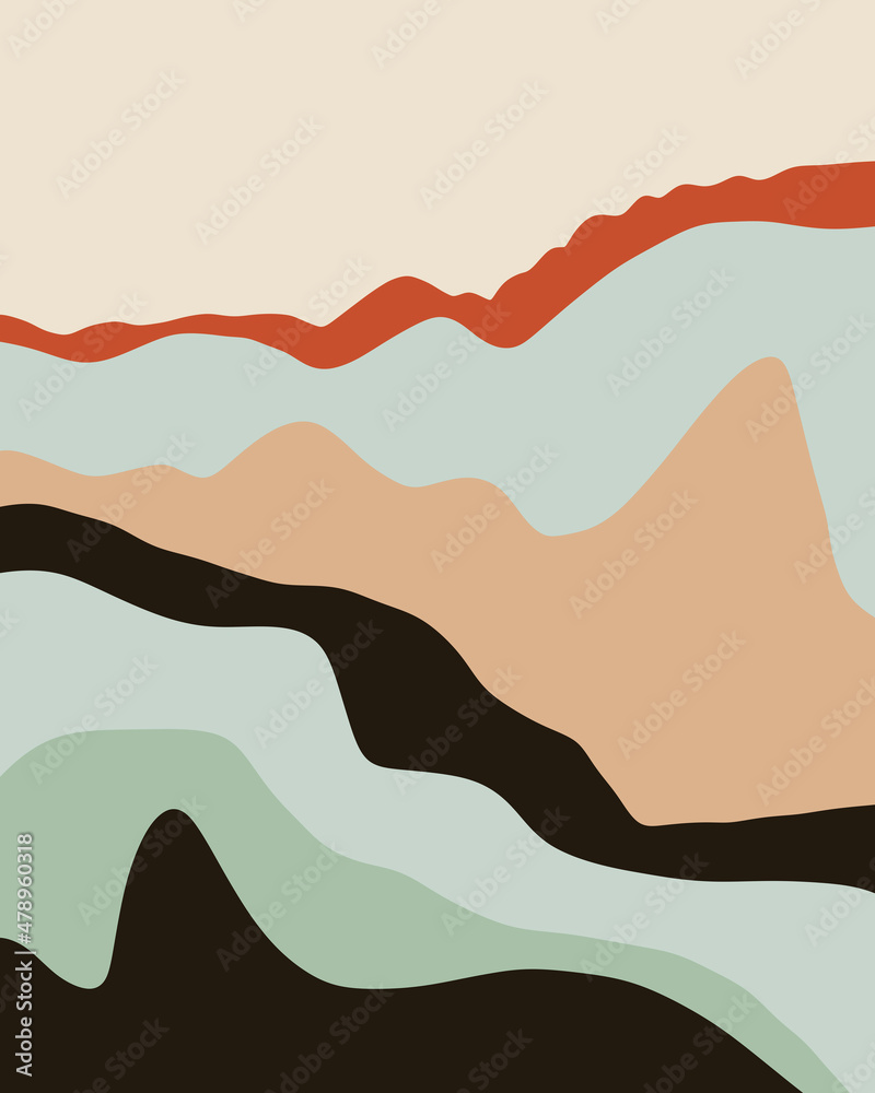 Abstract Design Of Bold Layered Lines Abstract Design Of Bold Layered Lines