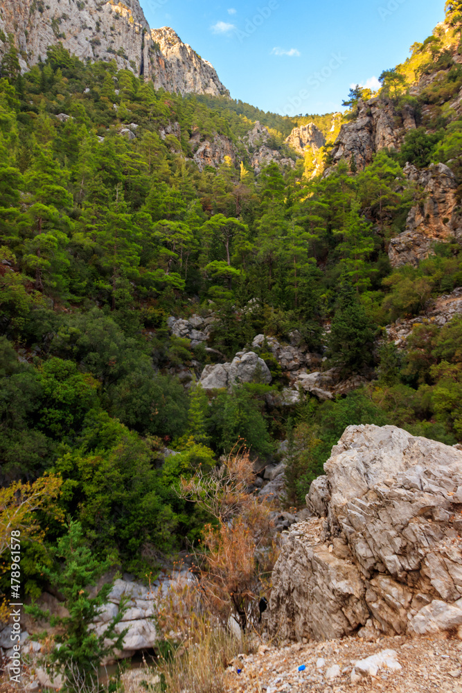 View of the Taurus mountains in Antalya province, Turkey