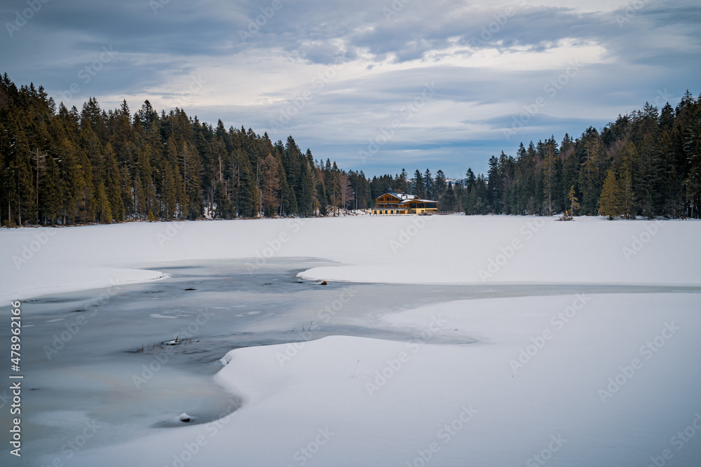 Winter am Großen Arbersee im Bayerischen Wald Winter am Großen Arbersee im Bayerischen Wald