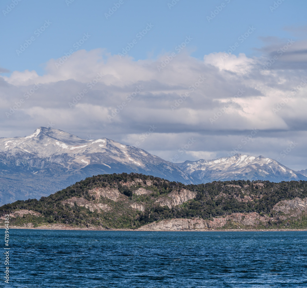 View of Beagle Channel, Land of Fire (Tierra del Fuego), Argentina