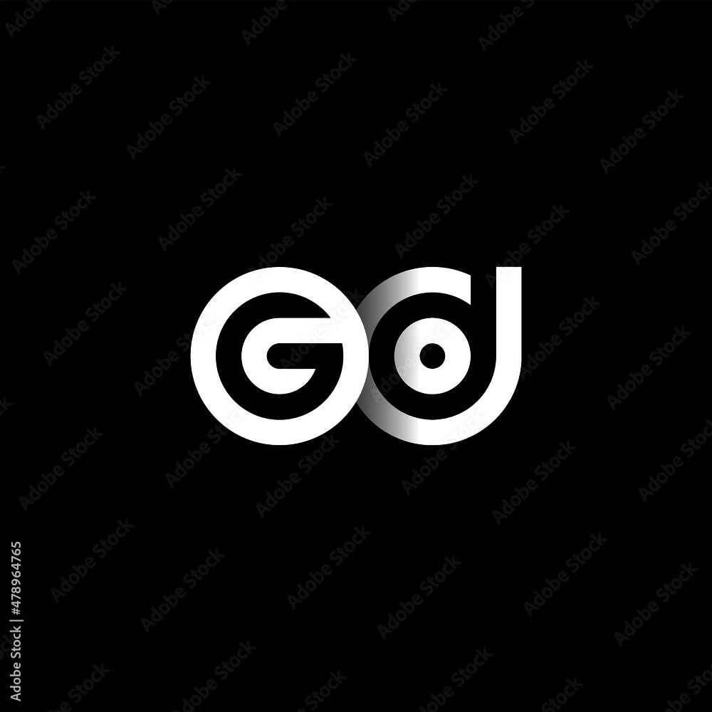 GD Letter Initial Logo Design Template Vector Illustration