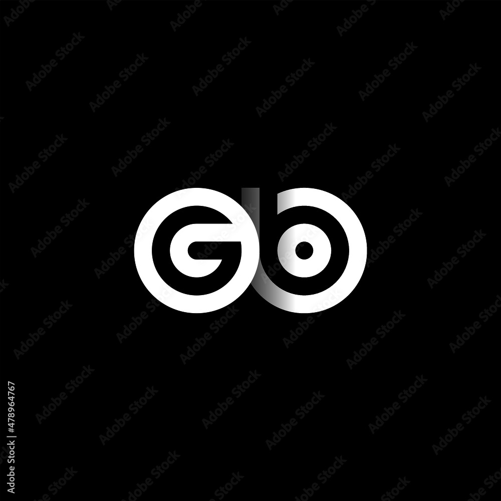 GB Letter Initial Logo Design Template Vector Illustration