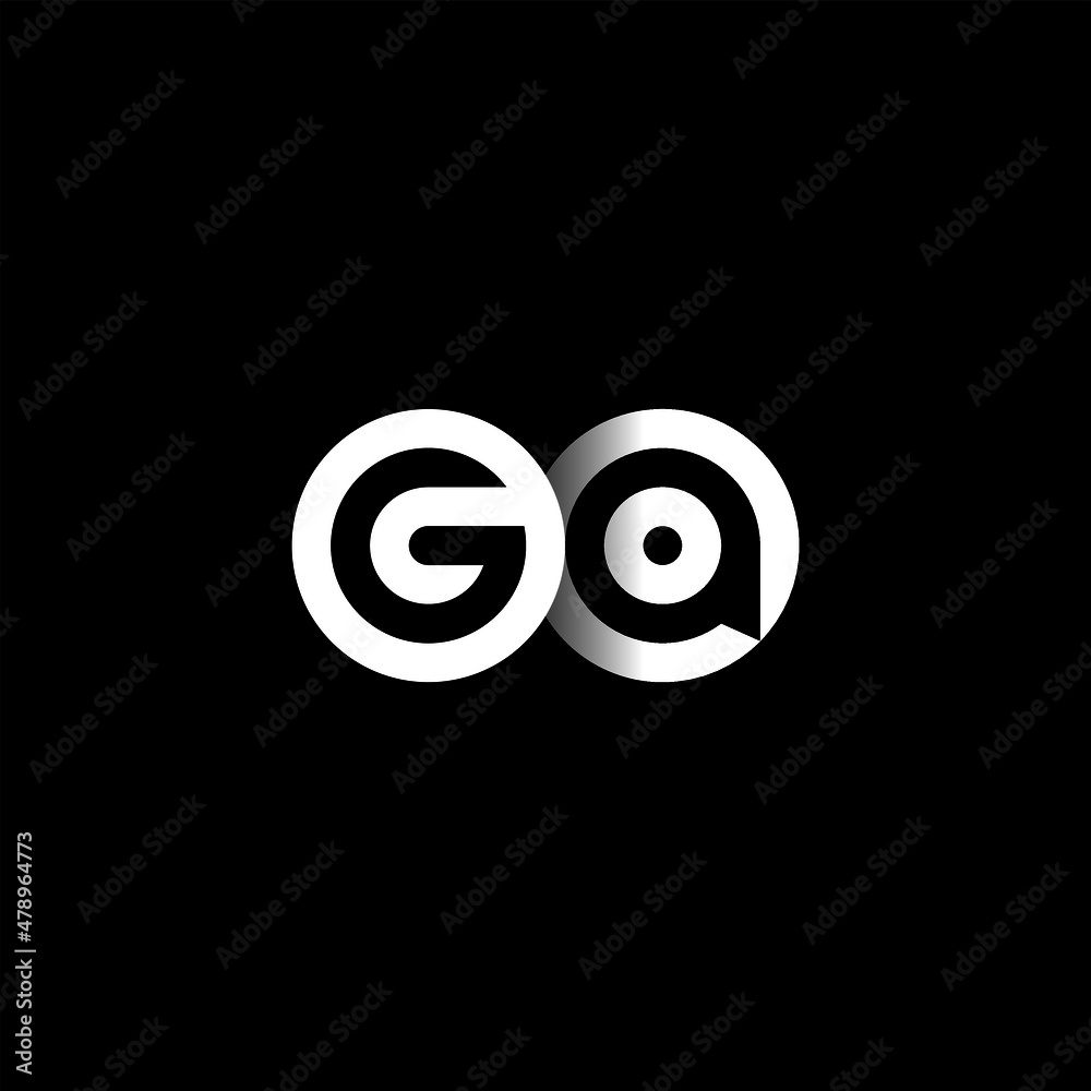 GA Letter Initial Logo Design Template Vector Illustration GA Letter Initial Logo Design Template Vector Illustration