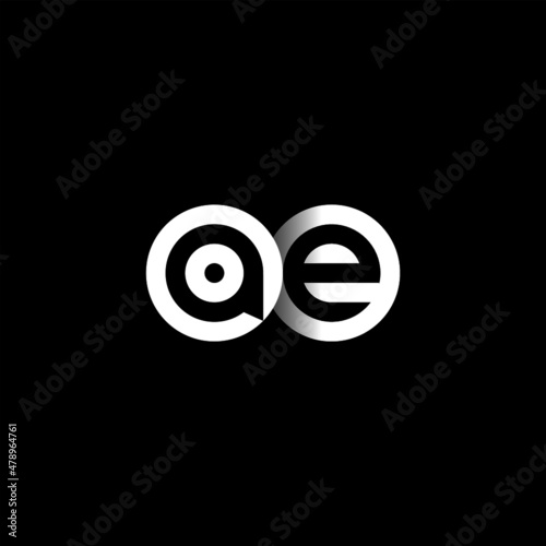 AE Letter Initial Logo Design Template Vector Illustration