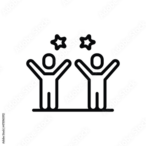 Black line icon for ultimately