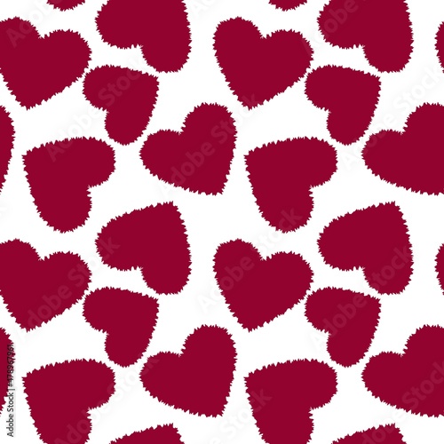 Seamless valentines pattern with hearts for postcard and gifts and cards 