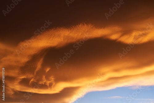 Wallpaper Mural Sky light after sunset. orange background orange Torontodigital.ca