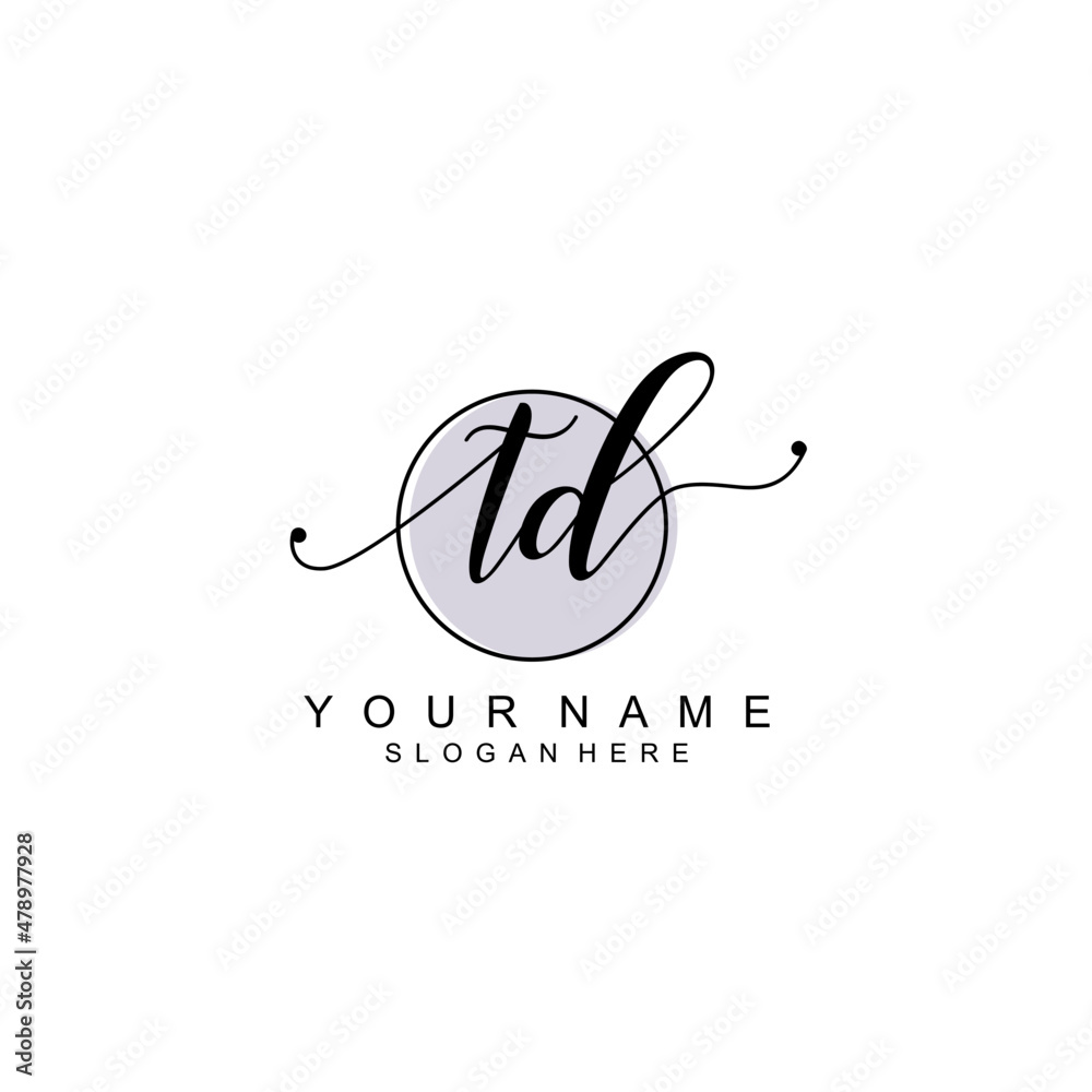 TD initial Luxury logo design collection TD initial Luxury logo design collection