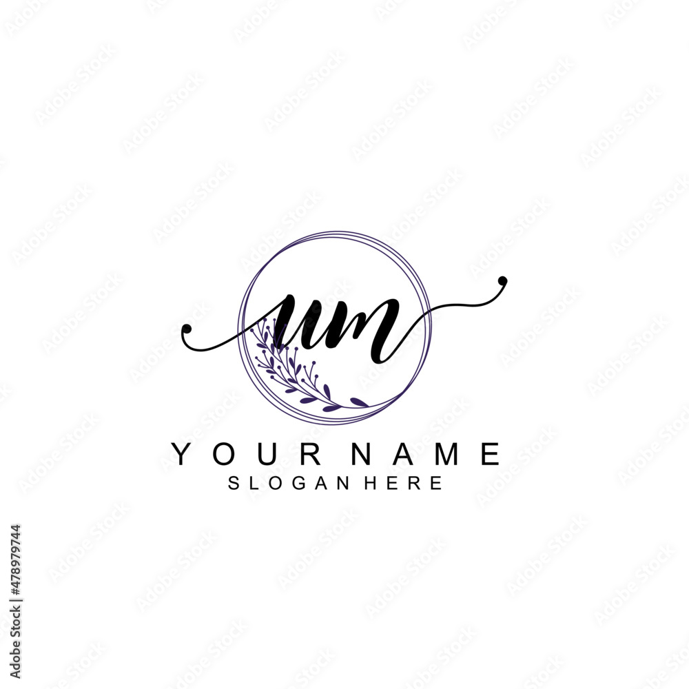 UM initial Luxury logo design collection UM initial Luxury logo design collection