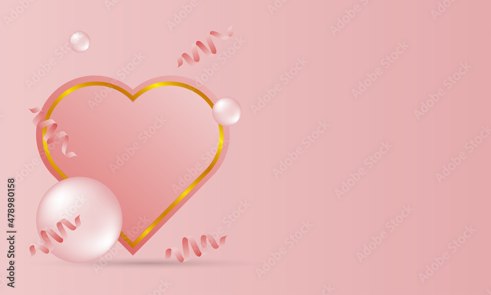 Happy Valentine's Day greeting background, suitable for backgrounds, wallpapers, covers, social media posts, covers and more