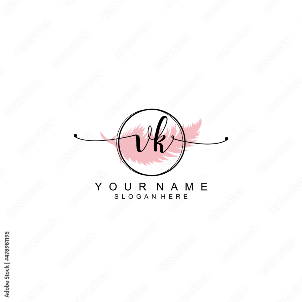 VK initial Luxury logo design collection VK initial Luxury logo design collection