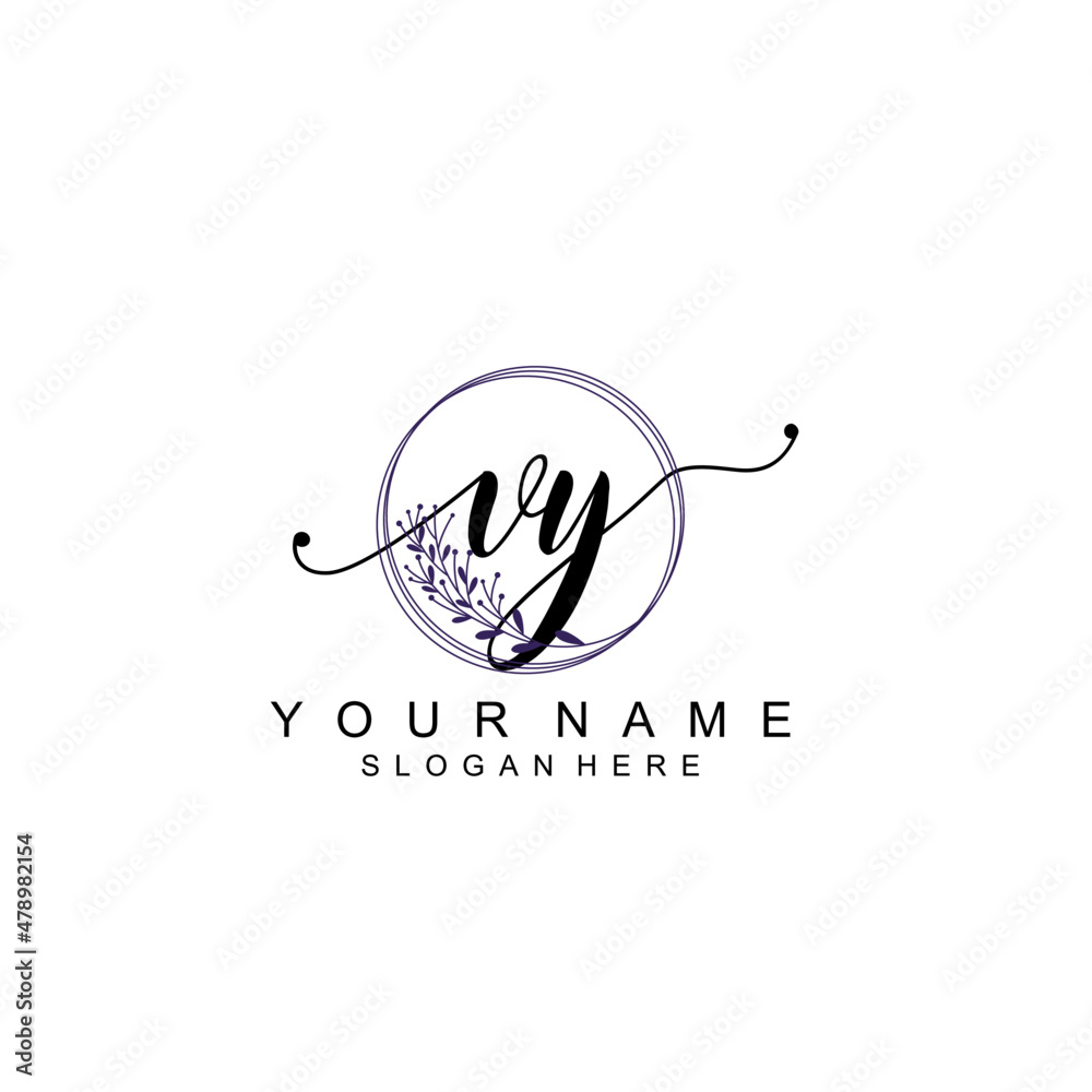VY initial Luxury logo design collection VY initial Luxury logo design collection