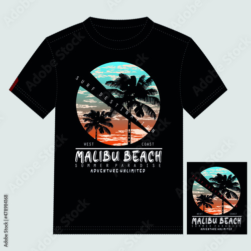 tropical summer california beach text vector images nature,poster, t shirt design illustration