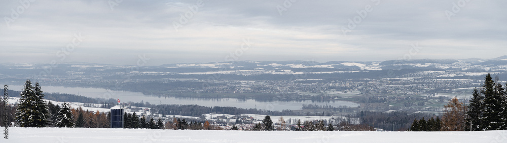 Greifensee Panorama, Kanton Zürich, Schweiz