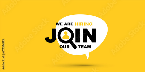 We are hiring, join our team illustration