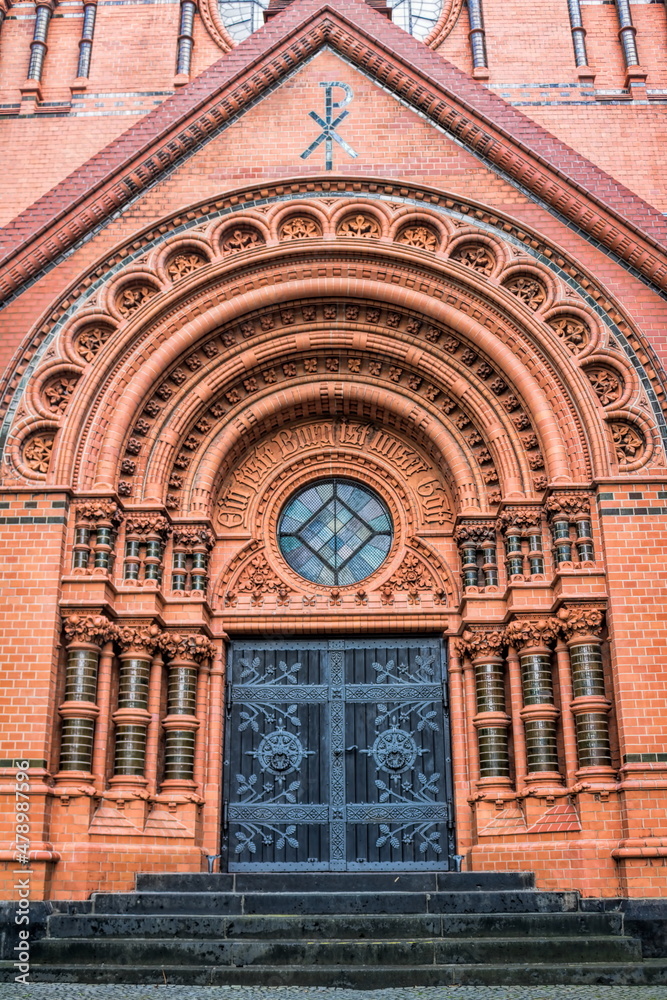 görlitz, deutschland - portal der lutherkirche
