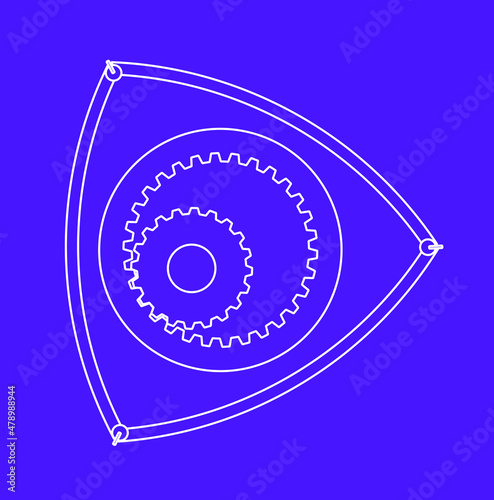 Rotary Engine Rotar Gear Blueprint