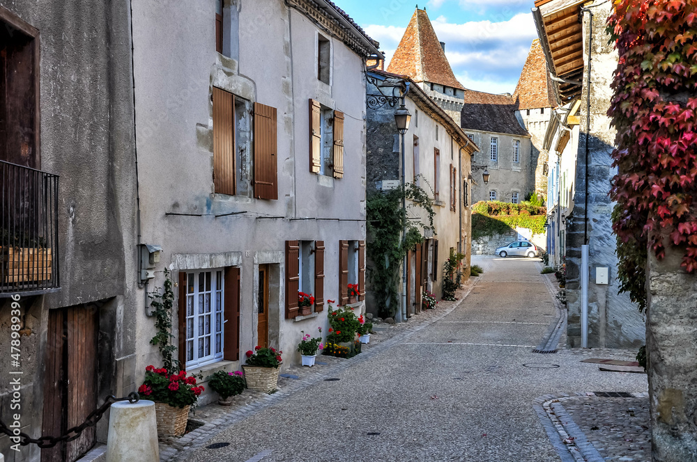 Obraz premium Saint-Jean-de-Côle, picturesque village in the Périgord Vert, Dordogne, France