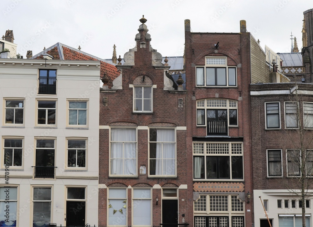 Fototapeta premium Amsterdam Traditional Canal House Facades, Netherlands