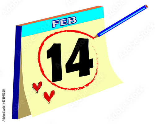14 february valentine days celebration illustration in editable vector design