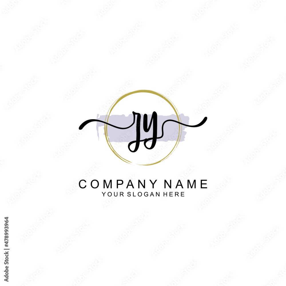 ZY Initial handwriting logo with circle hand drawn template vector ZY Initial handwriting logo with circle hand drawn template vector