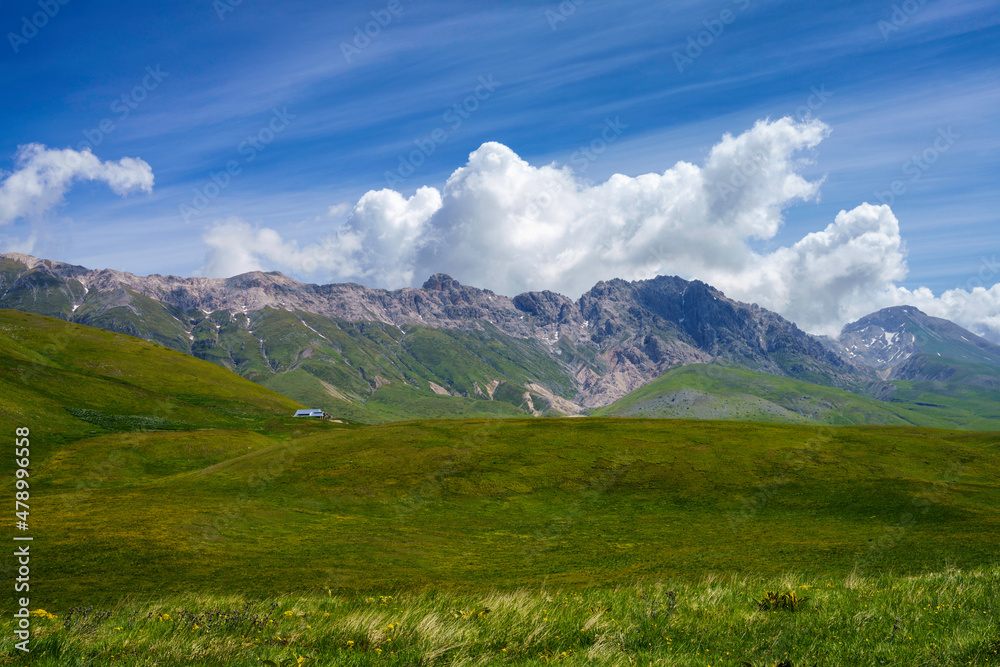 Mountain landscape at Gran Sasso Natural Park, in Abruzzo, Italy Mountain landscape at Gran Sasso Natural Park, in Abruzzo, Italy