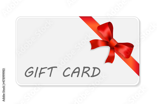 Gift card icon in flat style. Discount coupon vector illustration on isolated background. Bonus certificate sign business concept.