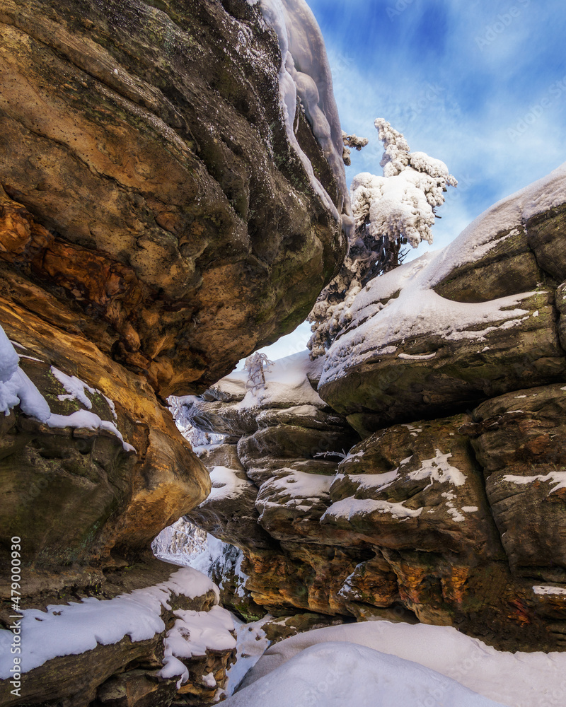 Obraz premium Beautiful bizarre rocks in the famouse place 