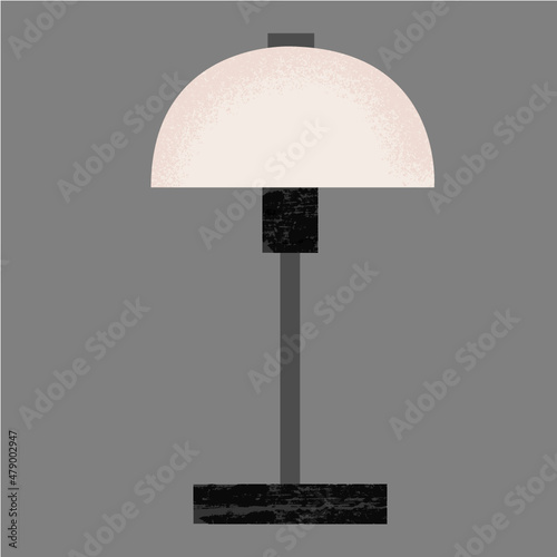 illustration of table lamp