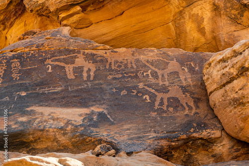 Rock Art in the Ha'il Region, UNESCO World Heritage Site, Jubbah