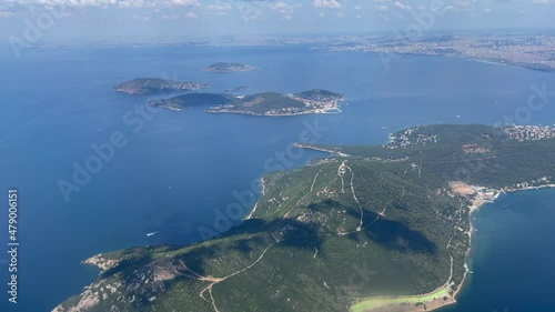 Amazing landscape of Islands in Istanbul. photo