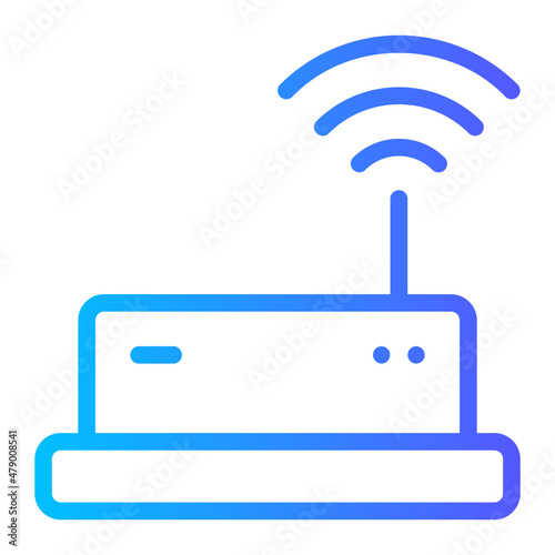 wifi router gradient icon