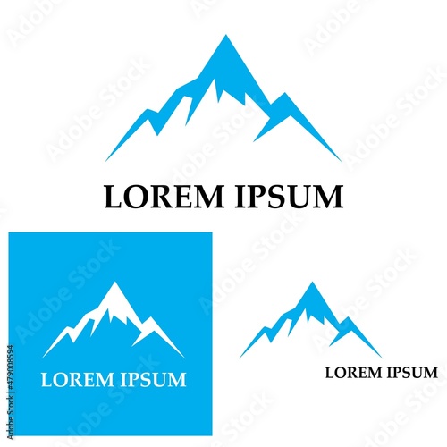 Mountain icon Logo Template Vector illustration design