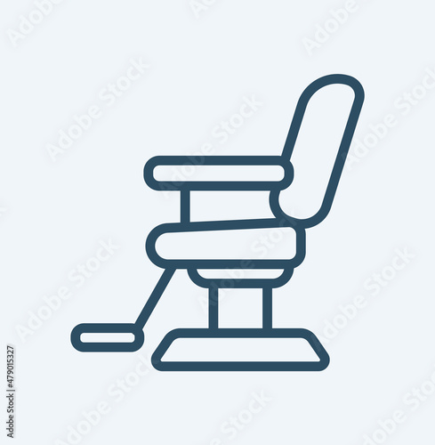Barber chair vector icon. filled flat sign for mobile concept and web design. barbershop armchair glyph icon. Symbol, logo illustration. Pixel perfect vector graphics