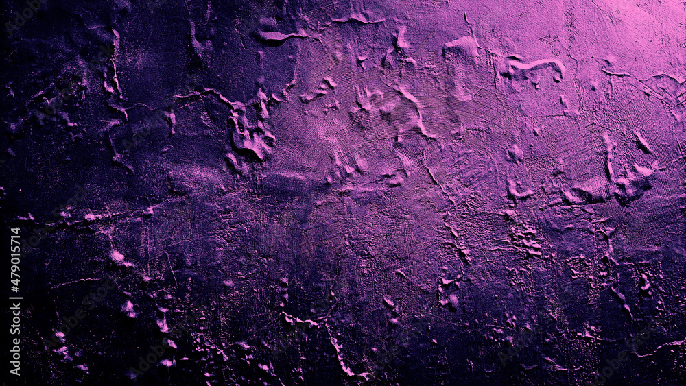 Naklejka premium dark purple grunge abstract cement concrete wall texture background
