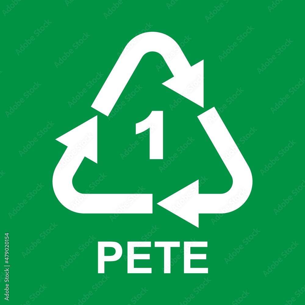 Plastic Recycling Symbol Class 1 PETE Plastic Recycling Symbol Class 1 PETE
