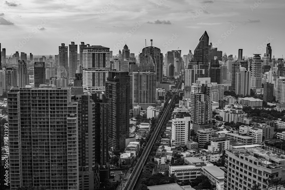 The Cityscape of Bangkok Thailand Southeast Asia