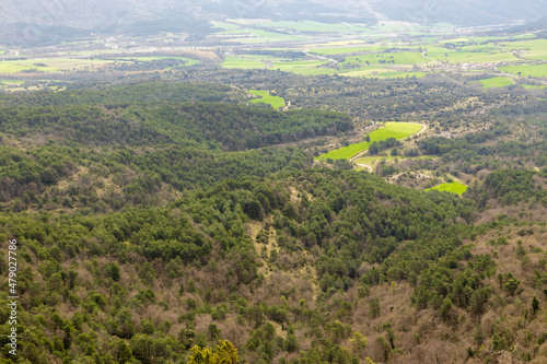 valley of cuartango in alava in the north of spain a cloudy day