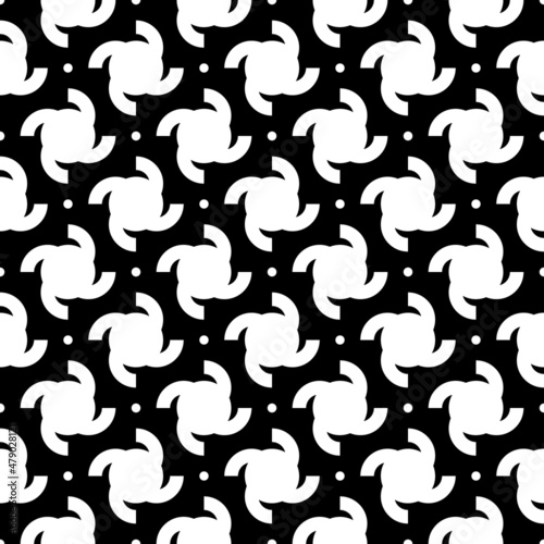 Dots, figures seamless pattern. Geometrical print. Spots, simple shapes ornament. Ethnic wallpaper. Folk background. Tribal backdrop. Vector artwork. Digital paper, textile print, abstract image