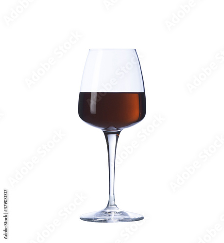 glass of port wine, isolated on white background