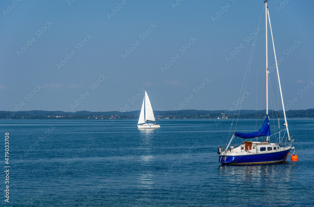 Obraz premium Segelboote auf dem See