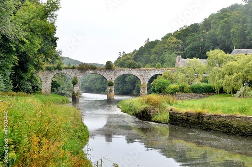 The old Guindy aqueduct in Brittany France
